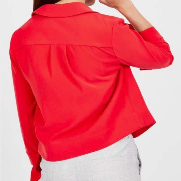 Ava Red Boxy Blazer - Picture 8 of 8